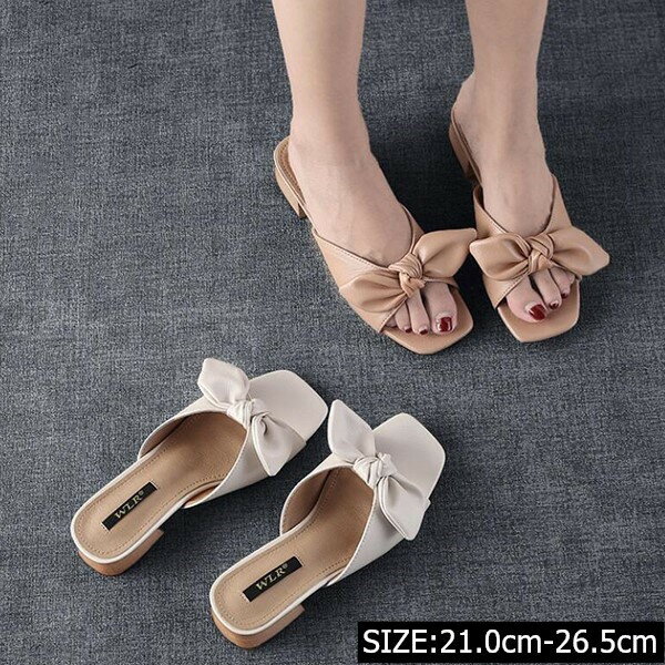 【送料無料】【送料無料】サンダル ミュール レディース 厚底 ヒール オフィス 歩きやすい 旅行 3cm 走れる 疲れない サマーシューズ 靴 レディース ソール 夏 靴 おしゃれ 歩きやすい シンプル 低反発 かわいい リボン付き 太ヒール レディース 靴