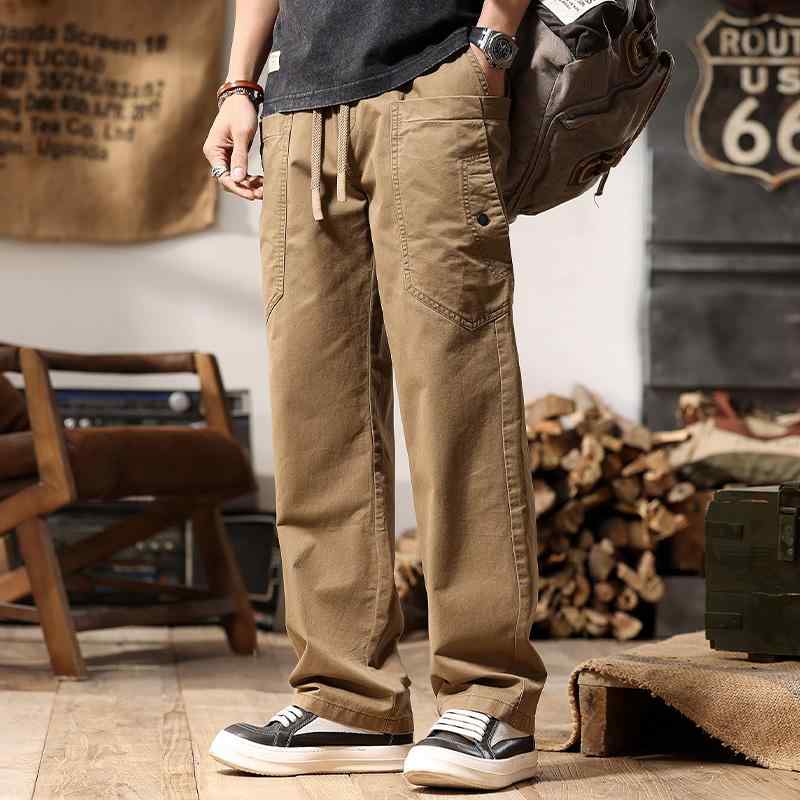 【送料無料】秋冬 コーデ メンズ 服 シンプル ファッション オシャレ 大人 かっこいい 大きいサイズ ストリート 紳士服 アメリカン レトロ カジュアル パンツ ストレート