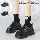 【送料無料】22.0~25.0cm 厚底ローファー レディース 卒業式 JK ブラック ブラウン ローファー 厚底 女の子 黒 カジュアル ジュニア 通勤 ビジ...