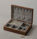 【送料無料】高見え シュガー ジュエリーケース リングケース 24×16.5×6cm/ メボックス 大容量 メイクボックス 収納ケース 小物収納 木製 おしゃれ...