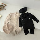 【送料無料】ベビー服 セットアップ サロペット キッズ ニット セーター カットソー キッズ 女の子 男の子 トップス 長袖 ロングパンツ 新生児 赤ちゃん 子...