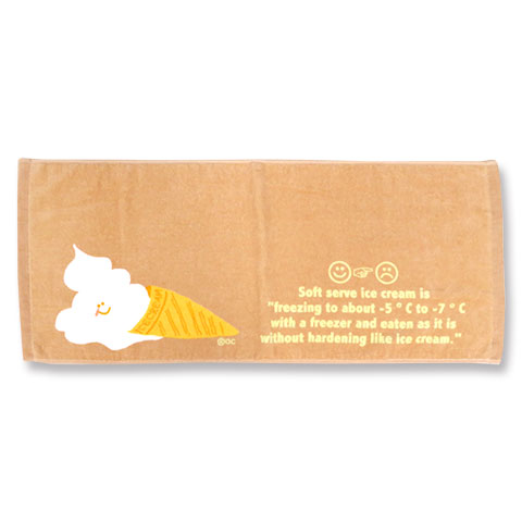 フェイスタオル とけたソフトクリーム★