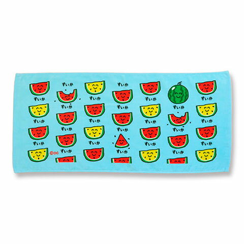 おえかきさん フェイスタオル すいかさん★