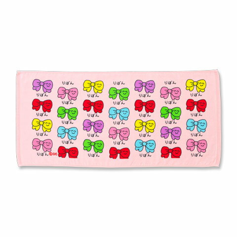 おえかきさん フェイスタオル りぼんさん★