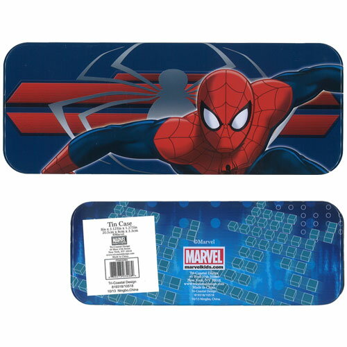 樂天商城 - 【缶ペンケース】スパイダーマン（ブルー） カンペンケース★※輸入品の為、商品表面にキズ・へこみあり
