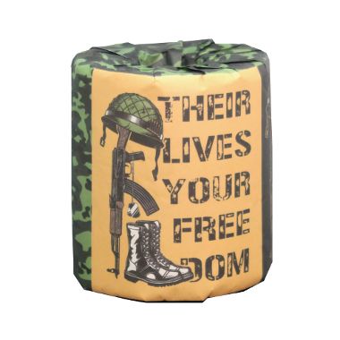 ミリタリー(ポスター)トイレットペーパー　100個　ばらまき　販促用　イベント　景品　パーティー　町..