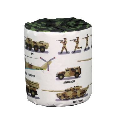 ミリタリー(砂漠の迷彩)トイレットペーパー　100個　ばらまき　販促用　イベント　景品　パーティー　..