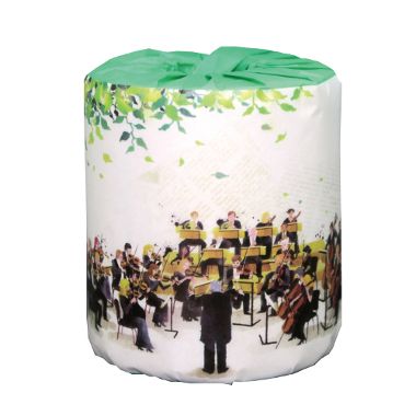 音楽(オーケストラ)100個　トイレットペーパー　100個入　音楽教室　ピアノ教室　ばらまき　販促用　イ..