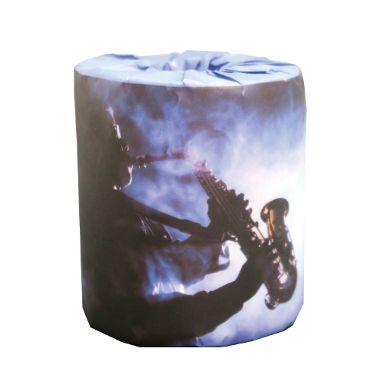 音楽(サックス)100個　トイレットペーパー　100個入　音楽教室　ピアノ教室　ばらまき　販促用　イベン..