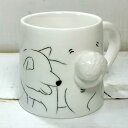 面白いマグカップ 立体動物マグ（犬） マグカップ コーヒーカップ カップ おもしろ雑貨