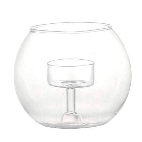 CANDLE HOLDER GLASSBALL M ダルトン キャンドルホルダー ガラス アンティーク キャンドルグラス