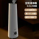 【楽天スーパーSALE50%オフ】【2025進化型!】 空気清浄機 6L大容量 35畳対応 除菌 脱臭機 ホコリ タイマー PM2.5 コンパクト 小型 家庭用 集塵 脱臭 省エネ 花粉症対策 静音 猫 犬 匂い タバコ 生活臭 銀イオン抗菌 知