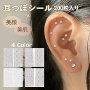 耳つぼシール 透明シール 金粒 銀粒 200粒 耳つぼジュエリー 耳ツボシール 透明 粒タイプ 大量 耳つぼダイエット アレルギーフリー 美顔 美肌 健康グッズ 金属アレルギー対応 ステンレス製 イス 耳ツボ ジュエリー