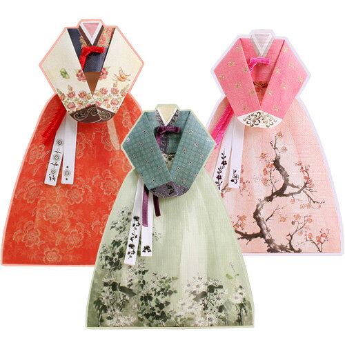 メッセージカード 韓国 文房具 雑貨 インテリア 伝統 可愛い おしゃれ ギフト ポストカード 誕生日 韓国語 ハングル チマ チョゴリ 韓服 年賀状 お祝い