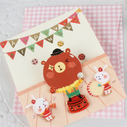 メッセージカード グリーティングカード 誕生日 カード ステーショナリー 文房具 韓国 雑貨 インテリア 可愛い おしゃれ ギフト デザイン文具 韓国語 ハング...