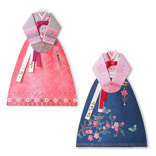 メッセージカード 韓国 文房具 雑貨 インテリア 伝統 可愛い おしゃれ ギフト ポストカード 誕生日 韓国語 ハングル チマ チョゴリ 韓服 年賀状 お祝い ...