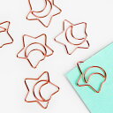 クリップ 5個入り 星 月 グッズ ゼムクリップ ステーショナリー 文房具 事務用品 韓国 雑貨 インテリア 可愛い おしゃれ ギフト デザイン文具 韓国語 ハ...