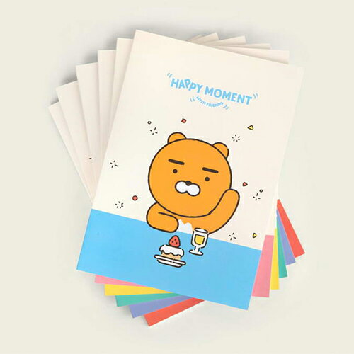 ノート カカオフレンズ メモ帳 ステーショナリー 文房具 韓国 小学生 プレゼント キャラクター 女の子 男の子 雑貨 可愛い おしゃれ ギフト デザイン文具 韓国語 勉強 ハングル