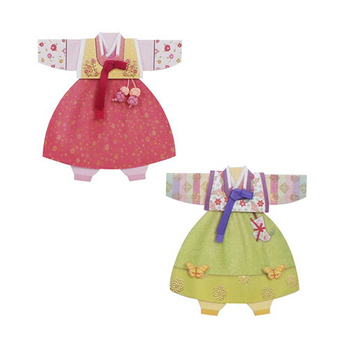 メッセージカード 韓国 文房具 雑貨 インテリア 伝統 可愛い おしゃれ ギフト ポストカード 誕生日 韓国語 ハングル お祝い チョゴリ カード