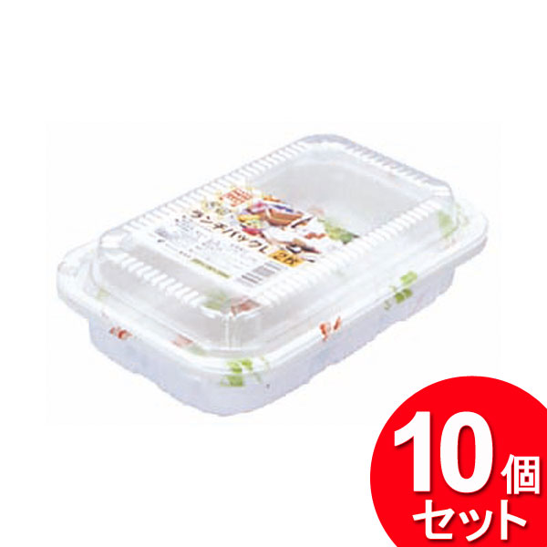 10個セット まるき ランチパック L 2枚入 00931（まとめ買い_キッチン_使い捨て弁当箱）