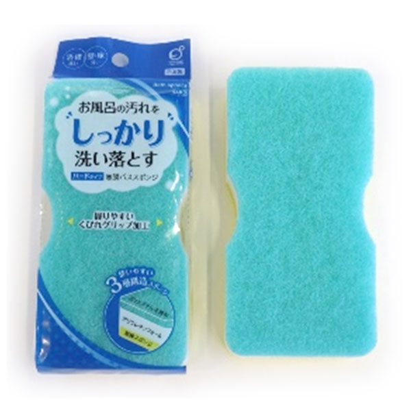 オカザキ しっかり洗う 無膜3層構造 バススポンジ ハード