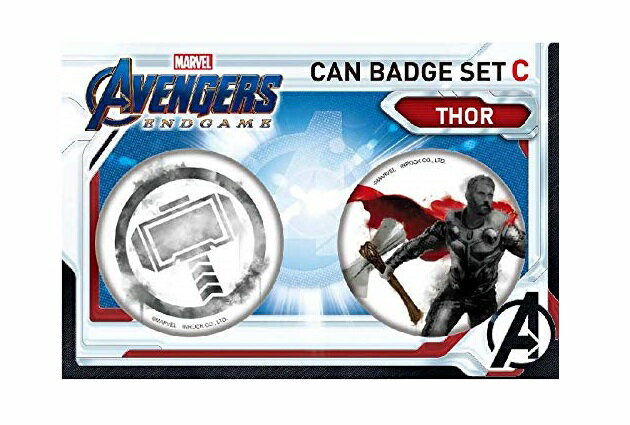 Rakuten - マーベル アベンジャーズ エンドゲーム Avengers: Endgame / IBA-129 缶バッジセットC(2個)