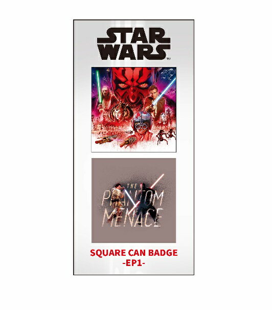 Rakuten - スター・ウォーズ・サガ The Star Wars Saga IBA-158 スクエア缶バッジ2個セット / EP1