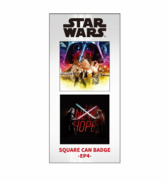 乐天商城 - スター・ウォーズ・サガ The Star Wars Saga IBA-161 スクエア缶バッジ2個セット / EP4