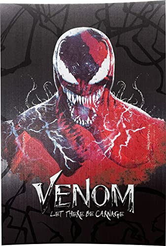 【商品紹介】 「ヴェノム：レット・ゼア・ビー・カーネイジ Venom: Let There Be Carnage」より、新商品が登場！ サイズ:約10×14.8cm メタリック仕様！ (c)MARVEL (c) 2021 CPII　