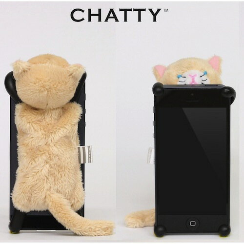 CHATTY シャティー 猫のiphoneカバー for iPhone4/4S クリーム ねこのiPhoneケース