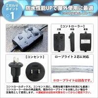 【即納】単品・交換用クリスマスLEDイルミネーションストレートライト用コントローラー高性能37パターン点灯メモリー機能付