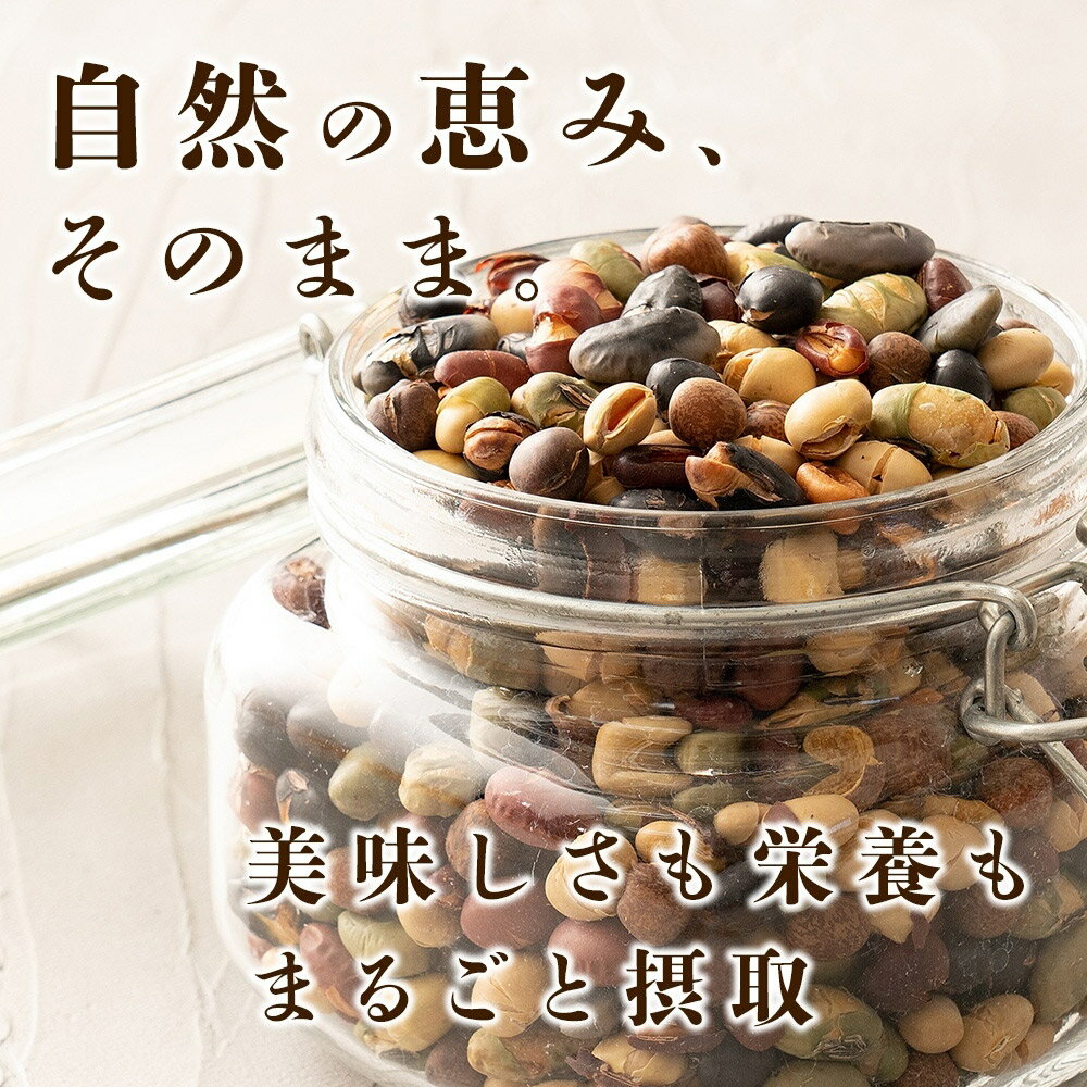 煌めき9種の国産煎り豆ミックス 600g(300g×2袋) | パクパク食べられるお手軽無添加ヘルシーなミックス煎り豆 送料無料