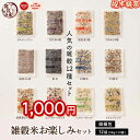 \お買い物マラソンSALE/【12種類 詰め合せ】2合用 雑穀米【12袋入】(30g×12袋) お試しセット 無添加 無着色 送料無料 ポスト投函 ダイエット食...