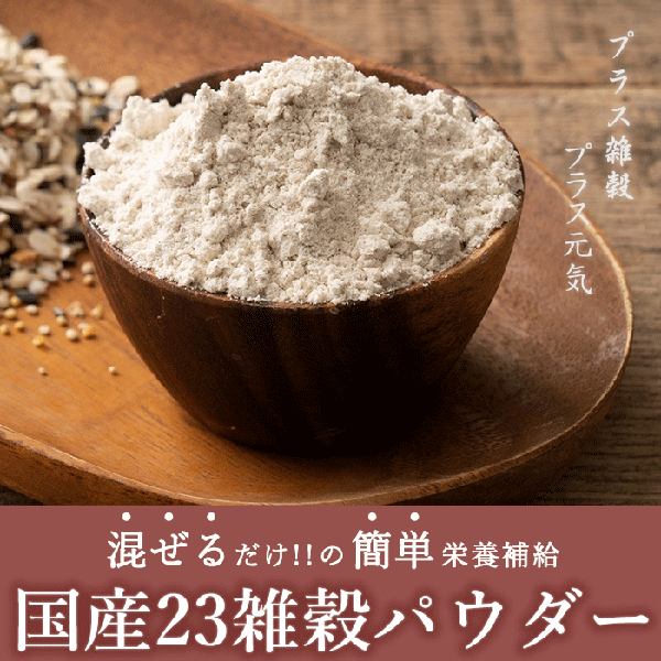 雑穀 雑穀米 国産 国産23雑穀パウダー[粉] 5kg(1kg×5袋) 送料無料 雑穀米 雑穀粉 粉末 米 お徳用 使用用途は無限大 安心の国産原料＆国内加工 パン作り 麺作り スウィーツ作り 雑穀米本舗