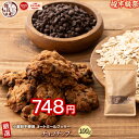 \お買い物マラソンSALE/オートミールクッキー(チョコチップ) 【100g×1袋】※割れ欠けあり | 小麦不使用 低GI 低糖質 糖質制限 小腹サポート 食物繊維 雑穀スイーツ(4)