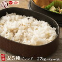 雑穀 雑穀米 国産 麦5種ブレンド 27kg(450g×60袋) 丸麦/押麦/はだか麦/もち麦/はと麦 無添加 無着色 業務用サイズ 送料無料 ダイエット食品 置き換えダイエット