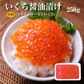 いくら（北欧サーモン）小粒 醤油漬け250g 送料無料 イクラ あす楽