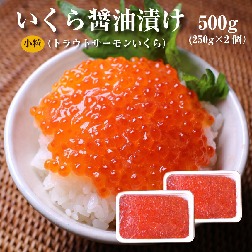 いくら(北欧サーモン)小粒 醤油漬け250g×2個(500g)【送料無料】 あす楽