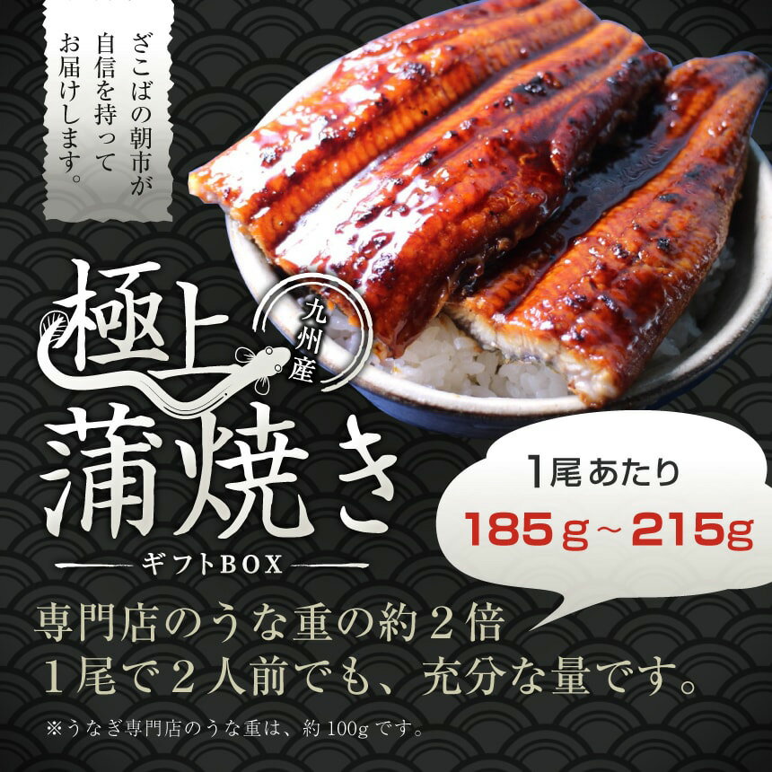 母の日 ギフト 特大うなぎ蒲焼(185g〜215g）x5本【送料無料】 最安値挑戦 お中元 鰻 ウナギ 3