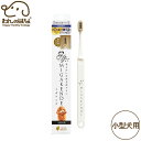 柔らかい天然毛歯ブラシ ミガケンデ ヤギ&ウマ植毛 小型犬用 1本