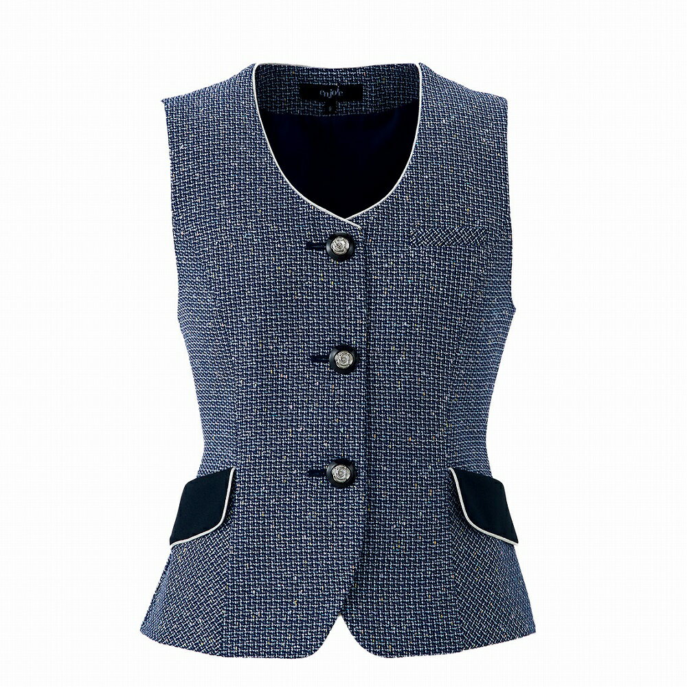 【取り寄せ】enjoie アンジョア ベスト 12130 (ZQ029) 17・19号 オールシーズン 2025Spring&SummerCollection