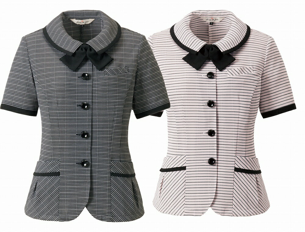【取り寄せ】enjoie アンジョア オーバーブラウス(リボン付) 26500 (ZQ045) 5〜15号 春夏 2025Spring&SummerCollection