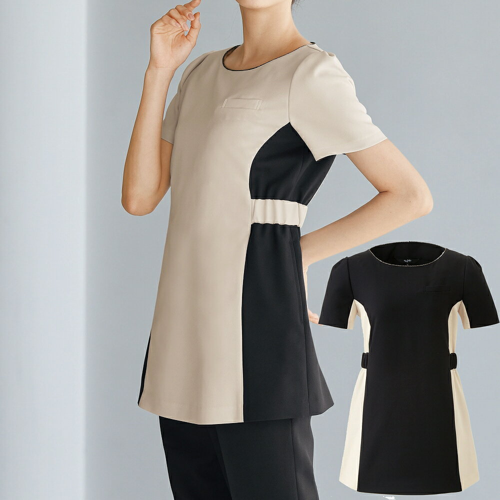 【取り寄せ】enjoie アンジョア チュニック 42055 (ZQ084) 17・19号 春夏 2025Spring&SummerCollection