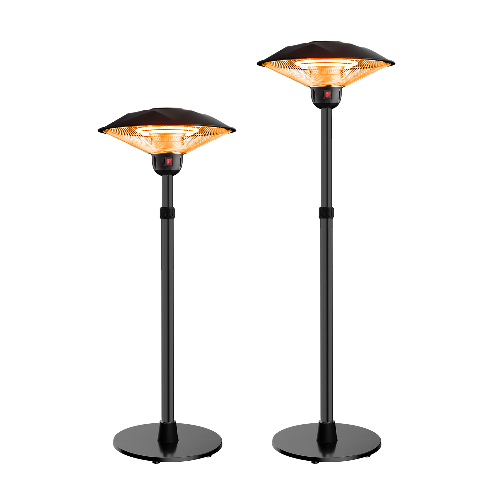 【スーパーSALE限定⇒35880円】ハロゲンヒーター 屋外ヒーター 自立型 業務用ヒーター 高速暖房 赤外線 防水 省エネ pse認証取得済み 3段階温度調整可能 過熱保護 転倒防止 屋外屋内 電気ヒーター テントガレージ 温室 学校 商用ポ ータブルヒーター