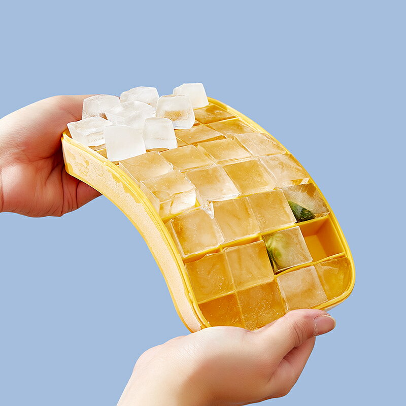 製氷皿シリコン製蓋付きアイストレー32コ取りブロックアイスフタ付き製氷トレー【日本食品分析センター検査済】