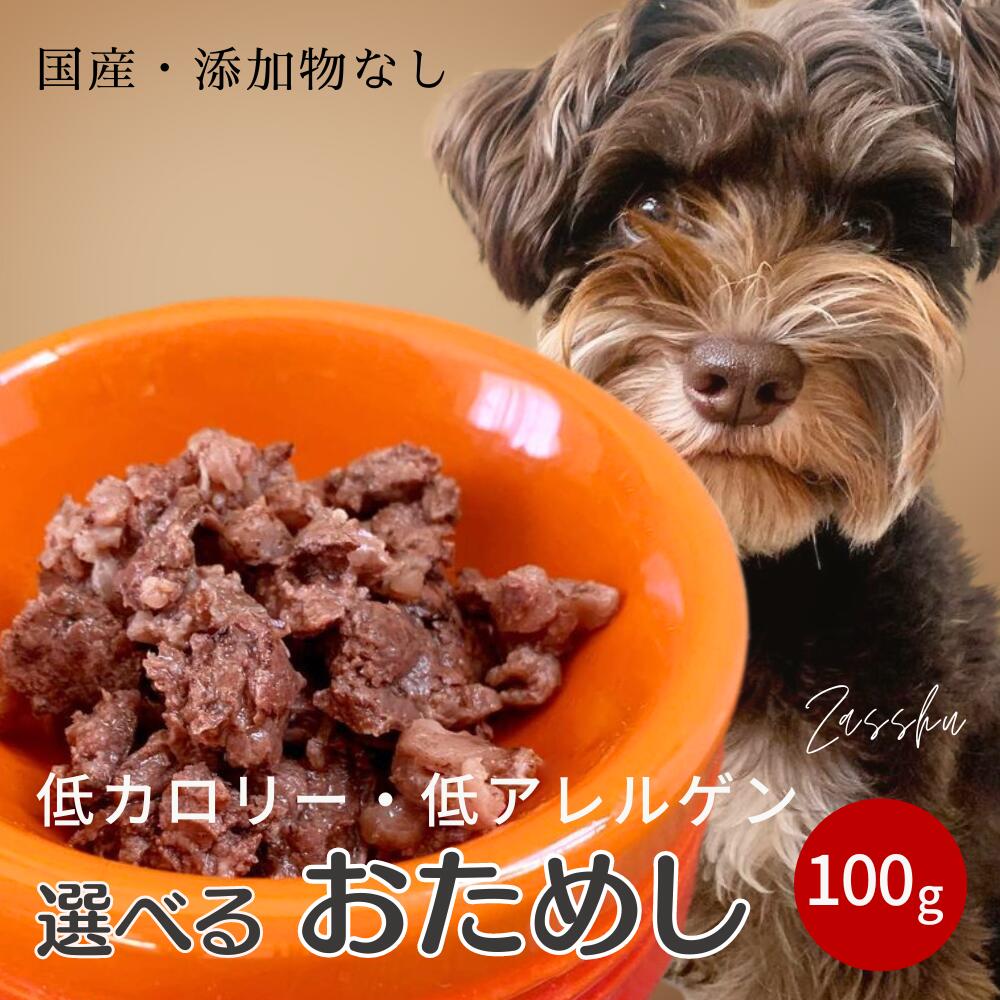 1000円ポッキリ！【選べる お試し】 犬用 国産 無添加 鹿肉 馬肉 野菜 七面鳥 鮭 真鯛 ウェットフード ..