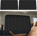 送料無料 ZATOOTO 即納 車 カーテン マグネット内蔵 車中泊 目隠し プリーツ 遮光 UVカット 日除け プライバシー保護 サンシェード 簡単装着 カー...