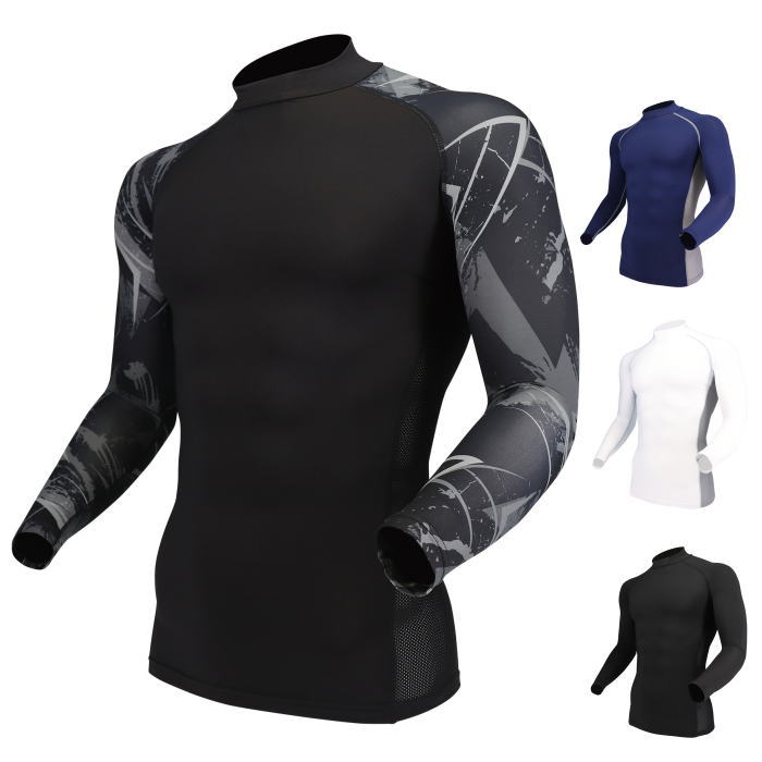 Long-Sleeved - BT冷感パワーストレッチ　長袖バッグハイネックシャツ　JW-625