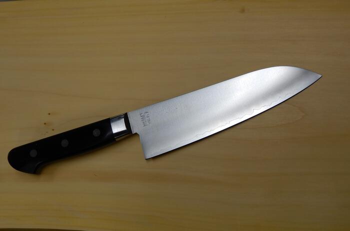名匠秀貞作★サンドビックスウェーデン鋼三層鋼包丁　関刃物本割込 名匠秀貞作☆サンドビックスウェーデン鋼三層鋼包丁 関刃物本割
