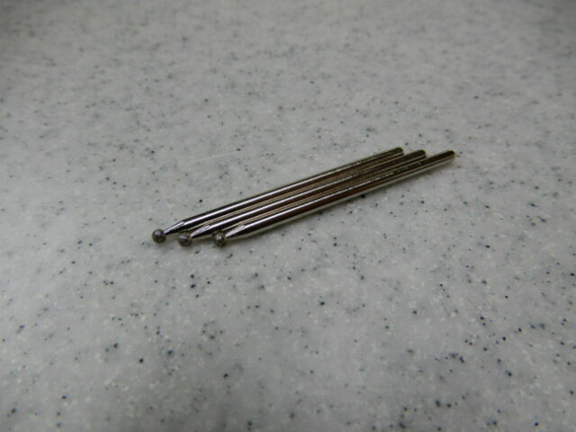 ルーターピットダイヤモンドピット精密加工用軸径2.35mm 球型2.0mm　3本セット